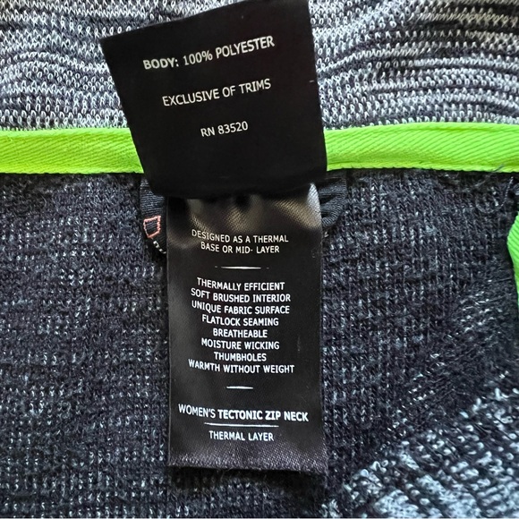 Avalanche Tectonic Zip Neck Thermal Layer Top Women’s Size S - Picture 4 of 11